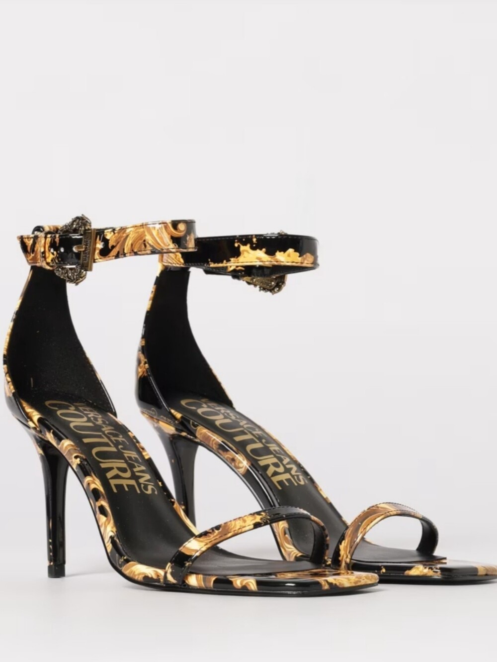 AUTHENTIC Versace Jeans Couture Baroque Heels | Size 6 | Brand New | Dust Bag
